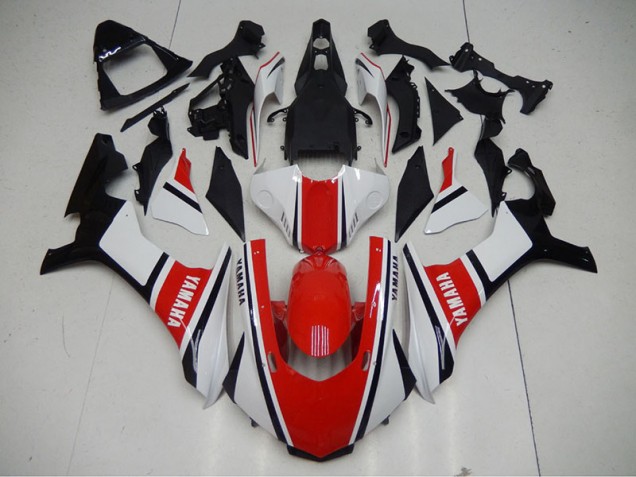 Rot Weiß Yamaha R1 15-19 Verkleidung