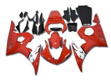 Rot Weiß Yamaha R6 03-05 Verkleidungen