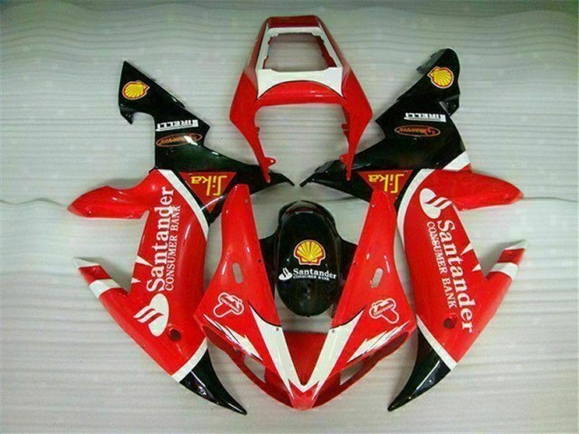 Rot Yamaha R1 02-03 Vollverkleidung