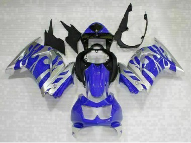 Schwarz Blau Kawasaki EX250 08-12 Verkleidungen
