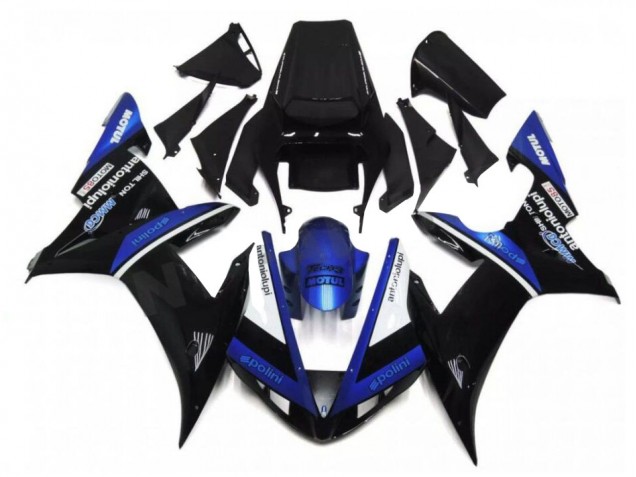 Schwarz Blau Yamaha R1 02-03 Verkleidungen Schwarz Blau Yamaha R1 02-03 Verkleidungen