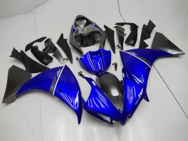 Schwarz Blau Yamaha R1 12-14 Verkleidungen