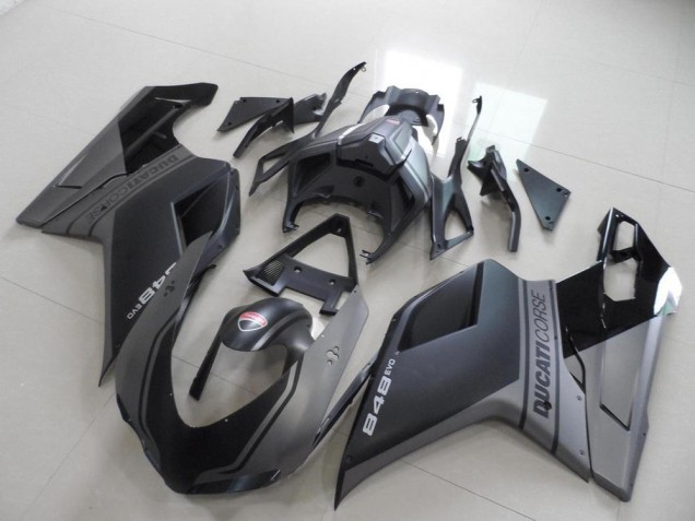 Schwarz Ducati 848 1098 1198 07-14 Verkleidungen