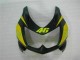 Schwarz Gelb 46 Kawasaki EX250 08-12 Verkleidungen