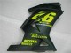 Schwarz Gelb 46 Kawasaki EX250 08-12 Verkleidungen