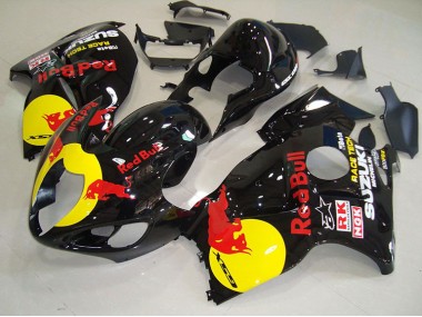 Schwarz Gelb Rot Bull Suzuki GSXR 1300 Hayabusa 96-07 Verkleidungen