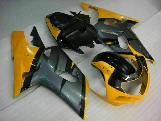 Schwarz Gelb Suzuki GSXR 600 / 750 K1 K2 K3 01-03 Verkleidungen