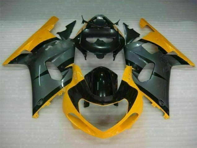 Schwarz Gelb Suzuki GSXR 600 / 750 K1 K2 K3 01-03 Verkleidungen