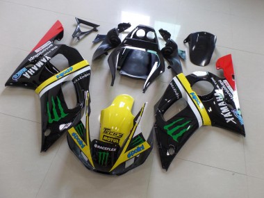 Schwarz Gelbes Monster Yamaha R6 98-02 Verkleidungen