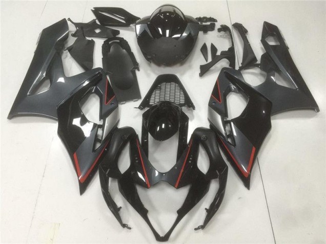 Schwarz Grau Suzuki GSXR 1000 K5 05-06 Verkleidungen