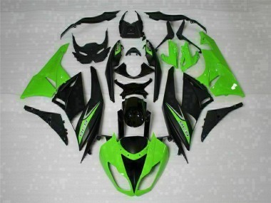 Schwarz Grün 636 Kawasaki ZX6R 09-12 Verkleidungen