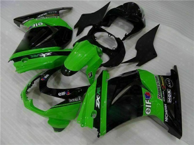 Schwarz Grün Kawasaki EX250 08-12 Vollverkleidung Schwarz Grün Kawasaki EX250 08-12 Vollverkleidung