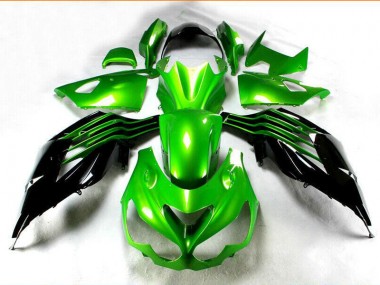 Schwarz Grün Kawasaki ZX14R ZZR 1400 12-21 Verkleidung