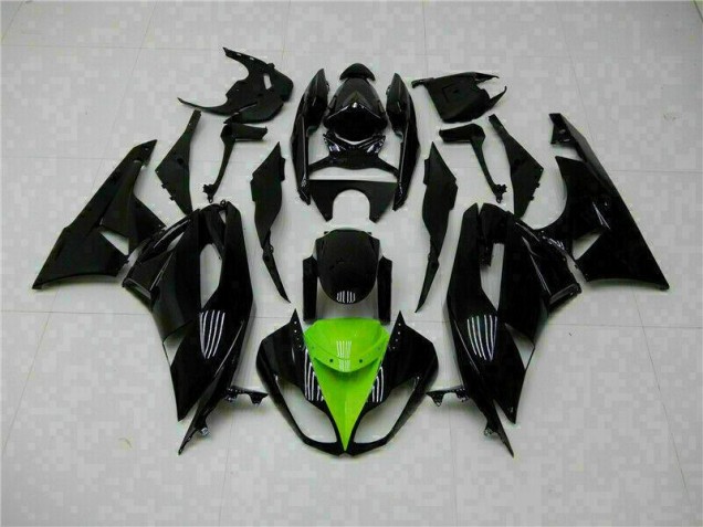 Schwarz Grün Kawasaki ZX6R 09-12 Verkleidung Schwarz Grün Kawasaki ZX6R 09-12 Verkleidung