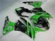 Schwarz Grün Kawasaki ZX6R 09-12 Verkleidungen Komplett Sets