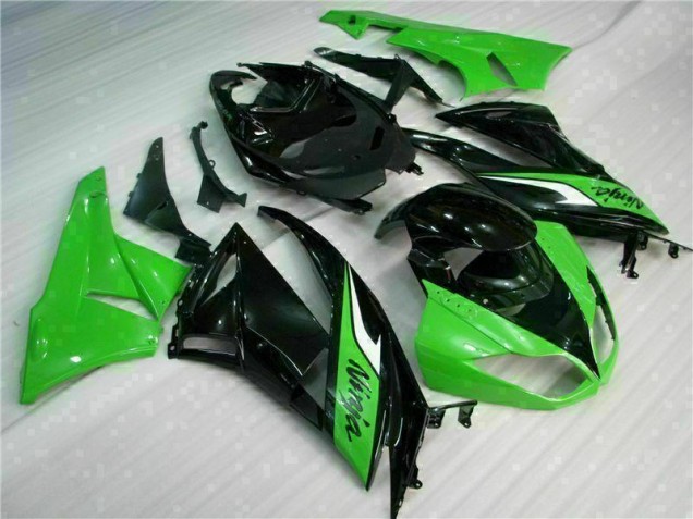 Schwarz Grün Kawasaki ZX6R 09-12 Vollverkleidung Schwarz Grün Kawasaki ZX6R 09-12 Vollverkleidung
