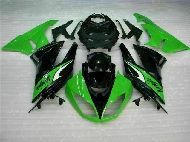 Schwarz Grün Kawasaki ZX6R 09-12 Vollverkleidung Schwarz Grün Kawasaki ZX6R 09-12 Vollverkleidung