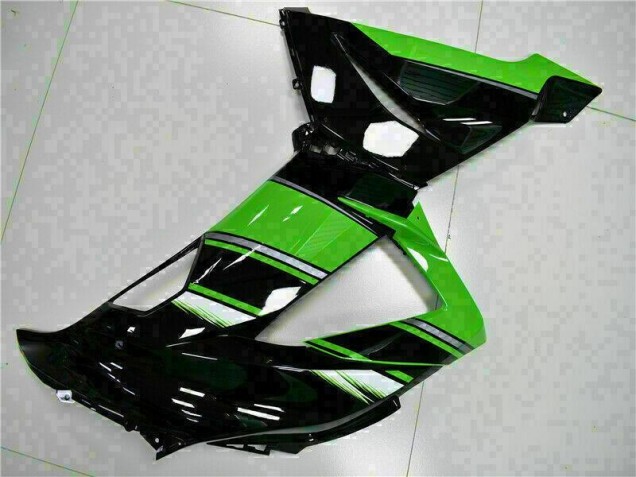 Schwarz Grün Kawasaki ZX6R 13-18 Verkleidungen