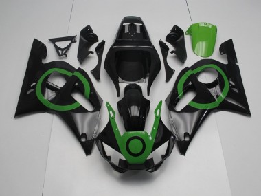 Schwarz Grün Kreis Yamaha R6 98-02 Verkleidungen