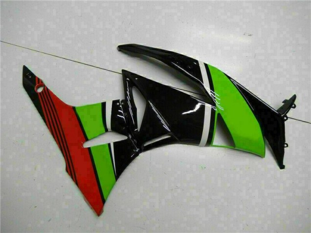 Schwarz Grün Rot Kawasaki ZX6R 09-12 Verkleidungen Schwarz Grün Rot Kawasaki ZX6R 09-12 Verkleidungen
