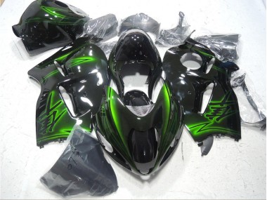 Schwarz Grün Suzuki GSXR 1300 Hayabusa 96-07 Verkleidungen