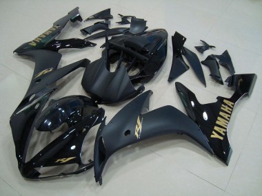 Schwarz Mattgold Yamaha R1 04-06 Verkleidungen