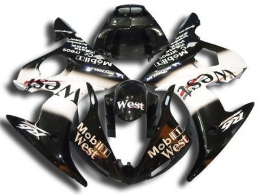 Schwarz Mobil West Yamaha R6 03-05 Verkleidungen