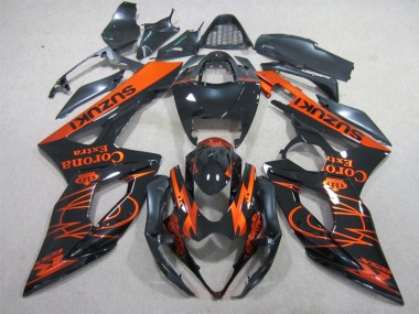 Schwarz Orange Corona Extra Suzuki GSXR 1000 K5 05-06 Verkleidungen
