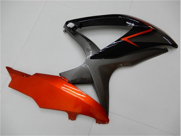 Schwarz Orange Grau Suzuki GSXR 600 / 750 K8 08-10 Verkleidungen