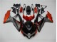 Schwarz Orange Grau Suzuki GSXR 600 / 750 K8 08-10 Verkleidungen