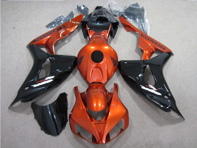 Schwarz Orange Honda CBR 1000 RR 06-07 Verkleidungen