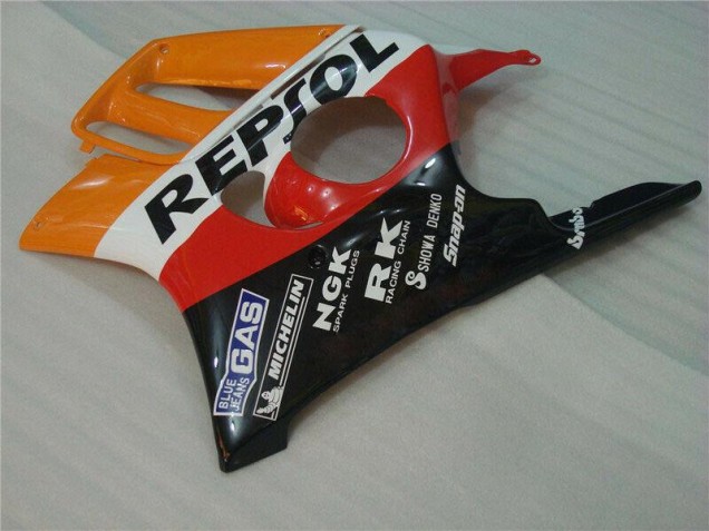 Schwarz Orange Repsol Honda CBR 600 F3 95-98 Verkleidungen