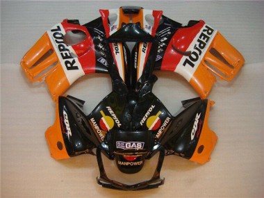 Schwarz Orange Repsol Honda CBR 600 F3 95-98 Verkleidungen