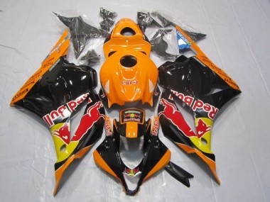 Schwarz Orange Rot Bull Honda CBR 600 RR 09-12 Verkleidung