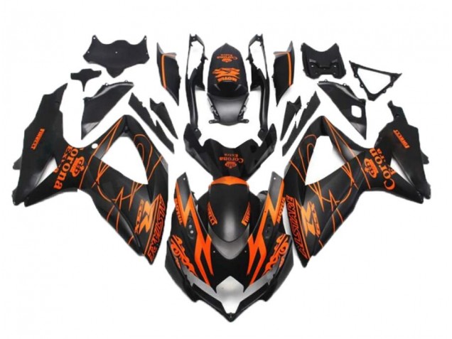 Schwarz Orange Suzuki GSXR 600 / 750 K8 08-10 Verkleidungen Schwarz Orange Suzuki GSXR 600 / 750 K8 08-10 Verkleidungen