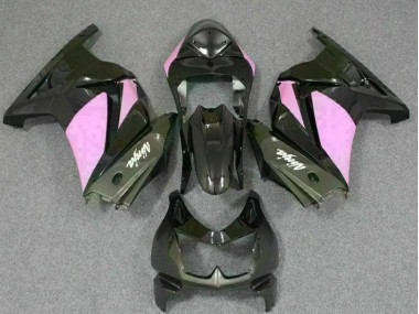 Schwarz Rosa Ninja Kawasaki EX250 08-12 Verkleidungen