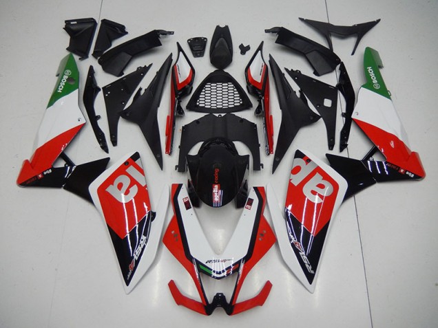 Schwarz Rot Aprilia RSV4 09-15 Verkleidung Schwarz Rot Aprilia RSV4 09-15 Verkleidung
