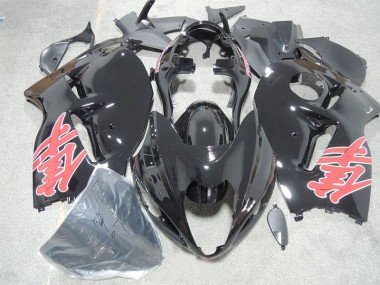 Schwarz Rot Aufkleber Suzuki GSXR 1300 Hayabusa 96-07 Verkleidungen