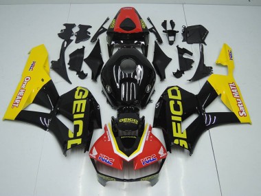 Schwarz Rot HRC Honda CBR 1000 RR 12-16 Verkleidungen