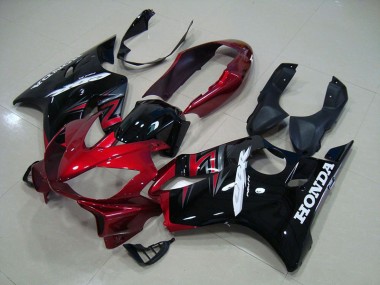 Schwarz Rot Honda CBR 600 F4i 04-07 Vollverkleidung