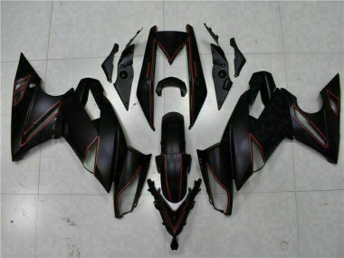 Schwarz Rot Kawasaki EX650 09-11 Verkleidungen