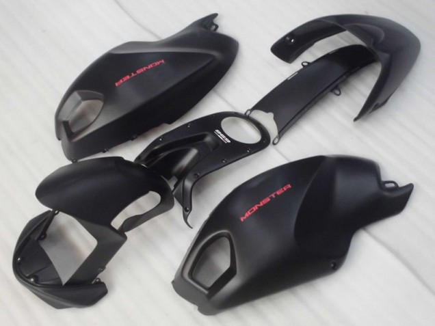 Schwarz Rot Monster Ducati Monster 696 08-12 Verkleidungen