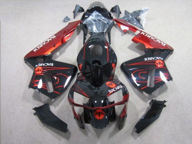 Schwarz Rot RACARDI Honda CBR 600 RR 03-04 Verkleidungen