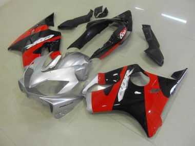 Schwarz Rot Silber Honda CBR 600 F4i 04-07 Vollverkleidung