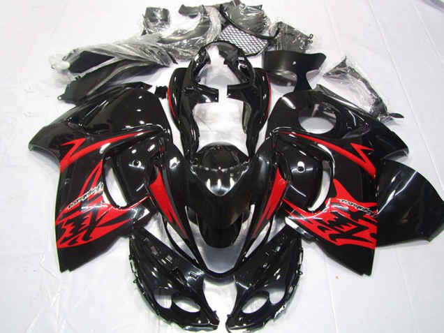 Schwarz Rot Suzuki GSXR 1300 Hayabusa 08-19 Verkleidungen Schwarz Rot Suzuki GSXR 1300 Hayabusa 08-19 Verkleidungen