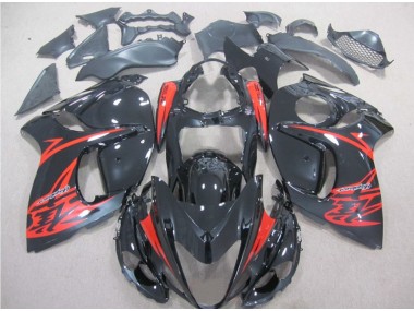 Schwarz Rot Suzuki GSXR 1300 Hayabusa 08-19 Verkleidungen & Plastik