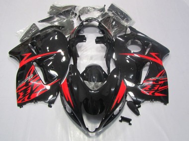 Schwarz Rot Suzuki GSXR 1300 Hayabusa 96-07 Verkleidungen
