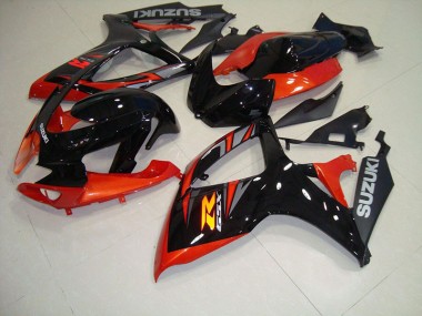 Schwarz Rot Suzuki GSXR 750 K6 06-07 Verkleidung