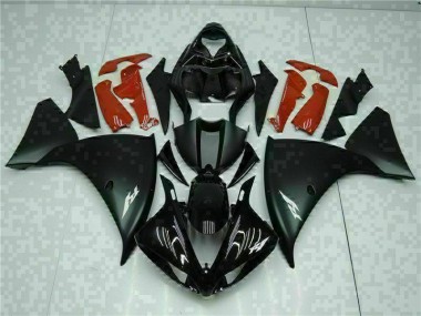 Schwarz Rot Yamaha R1 09-11 Verkleidung