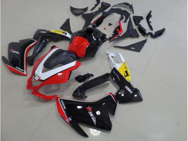 Schwarz Rote Weiß Aprilia RS4 50 125 11-18 Verkleidungen